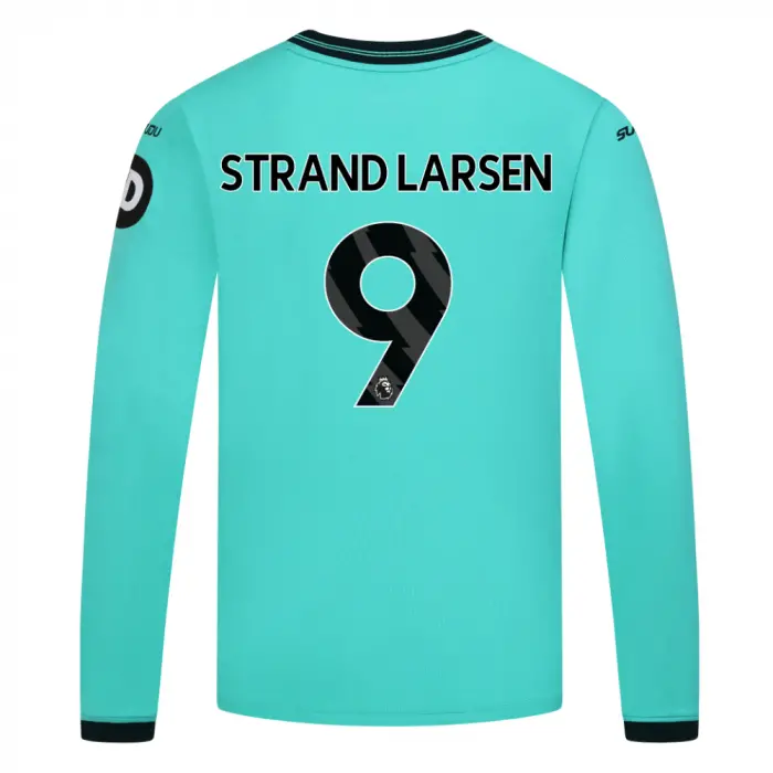 Wolverhampton Wanderers Fan Shop | 2025-26 Wolves Away Shirt – Junior – LS STRAND LARSEN 9 Collection Official Wolves Fan Gear